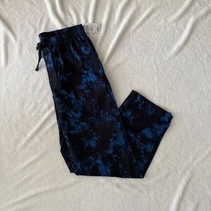 Men's Blue Woven Cotton Pajama Pants Medium NWT
